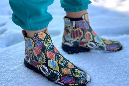 buty zimowe damskie skórzane